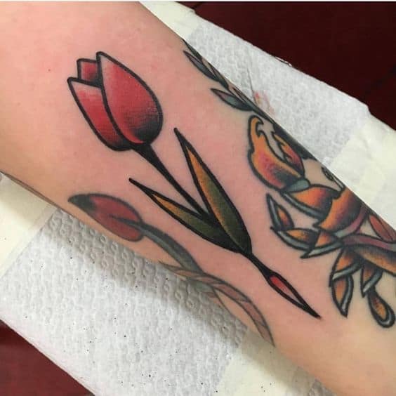 Holland Tulip Tattoo