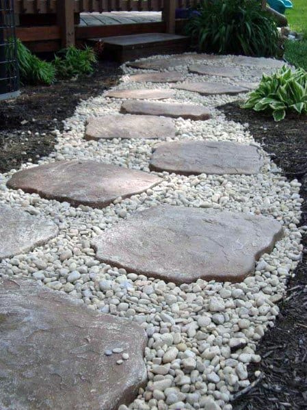 Home Exterior Stone Walkway