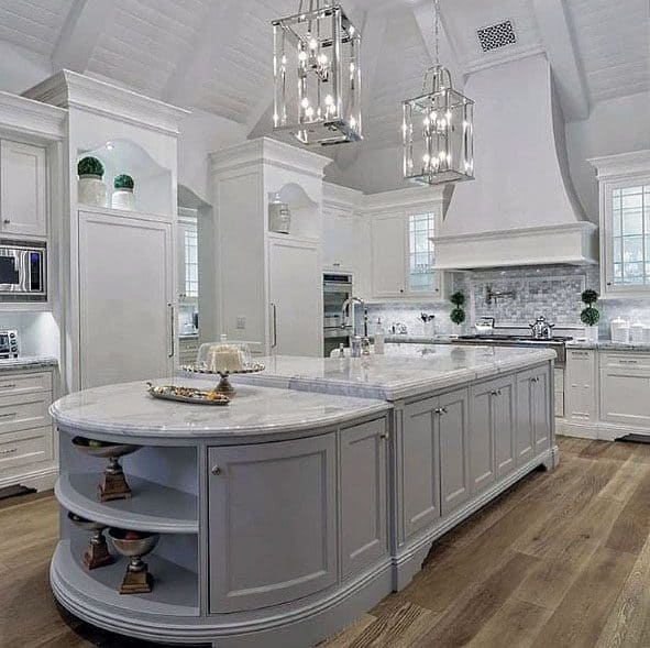 Home Ideas Vaulted Ceilings White Painted Kitchen