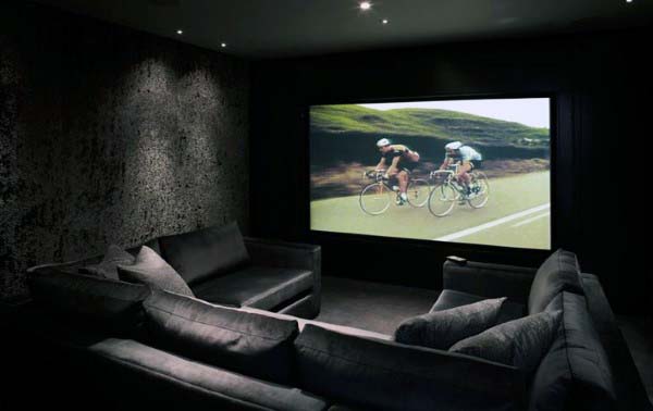 Home Theater Black Room