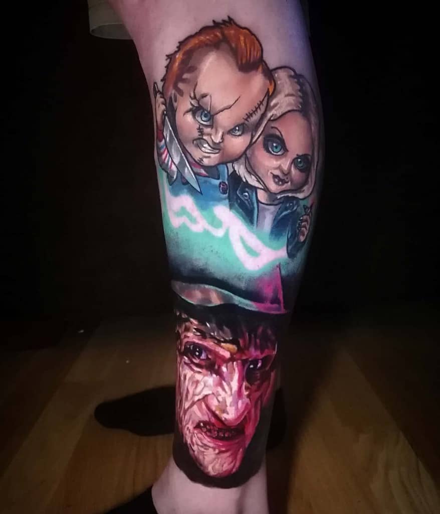 horror-realistic-freddy-krueger-leg-sleeve-tattoo-kyle._tattoos