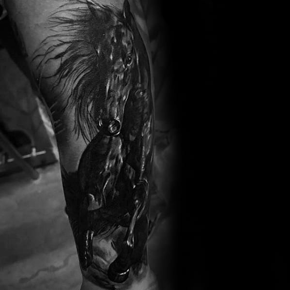 Dark Horse Tattoo Design