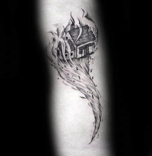 wizard of oz tornado tattoo
