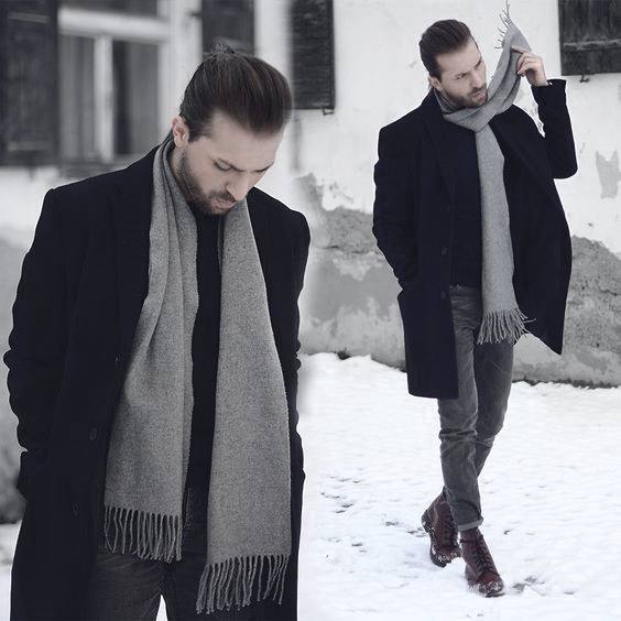 mens winter boots outfit