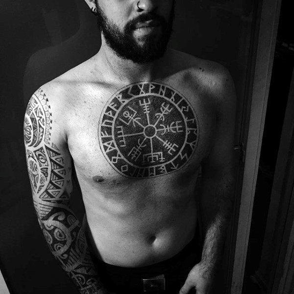 Viking Longship Tattoo For Men