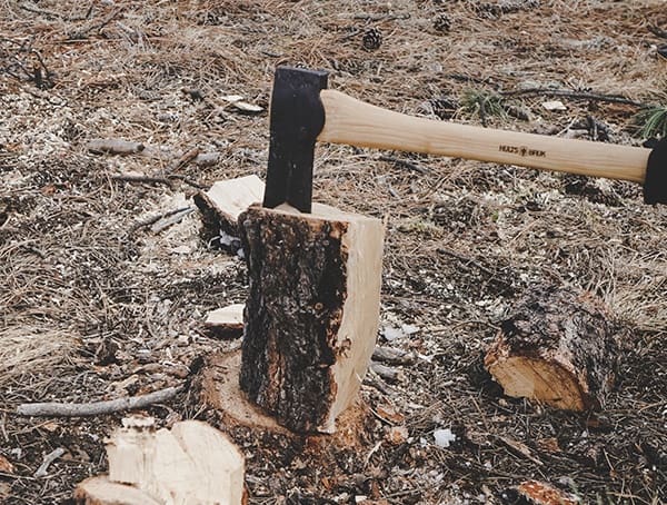 Hults Bruk Sarek Splitting Axe Chopping Up Firewood Outdoors Review