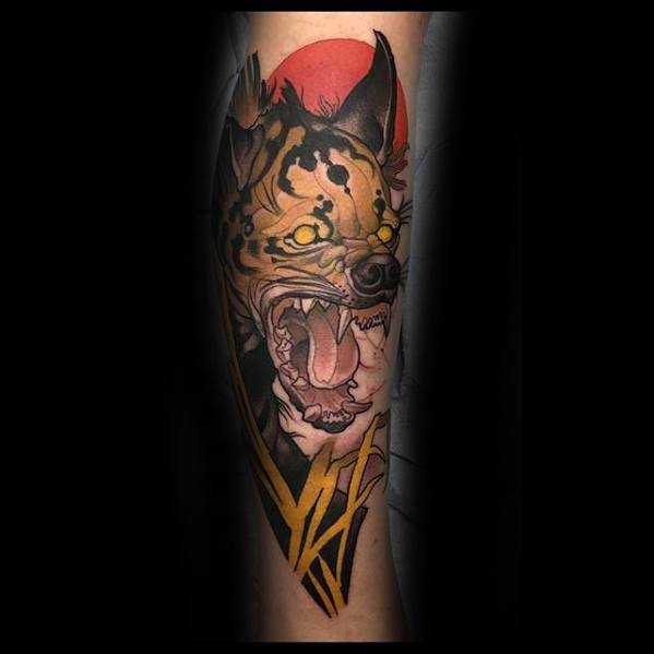 ArtStation  Hyena tattoo traditional