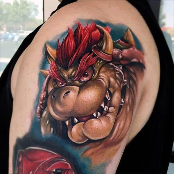 bowser in New School Tattoos  Search in 13M Tattoos Now  Tattoodo