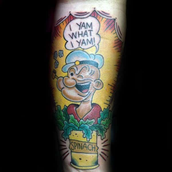 Coastline Tattoo  cocheese323 made this killer Popeye tattoo Thank