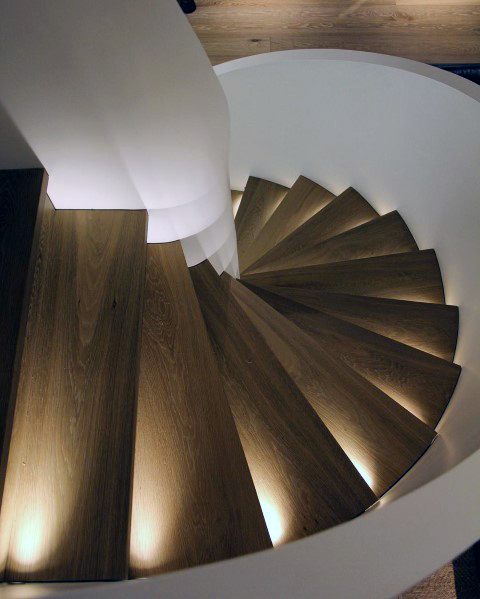 Ideas For Spiral Staircase Lighting Interior