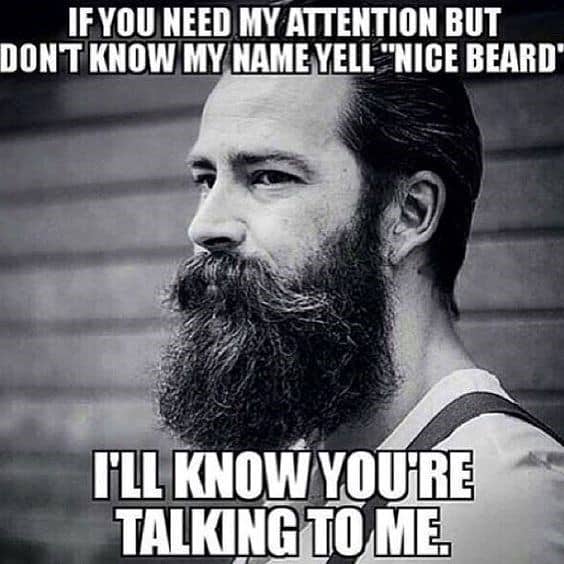If You Need My Attention But Do Not Know My Name Yell Nice Beard Meme