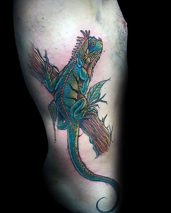 Iguana Tattoo Ideas For Males
