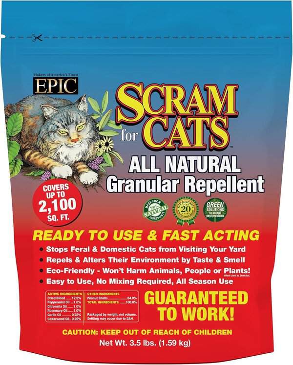 SCRAM- Cat repellent granulars for outdoor