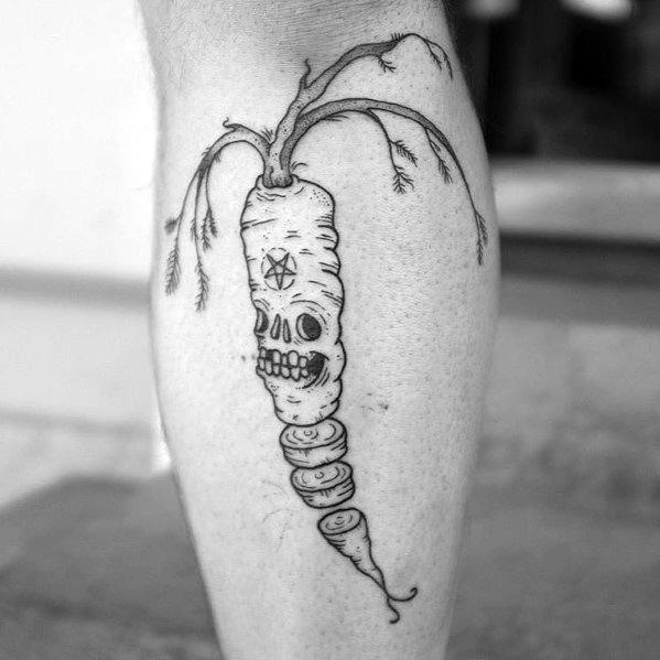 Impressive Male Carrot Tattoo Designs
