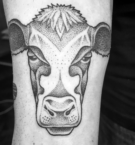 Impressive Male Cow Tattoo Designs