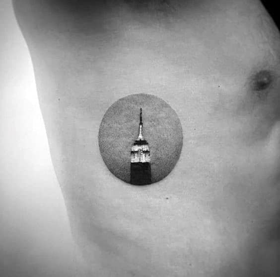 Impressive Male Empire State Building Tattoo Designs