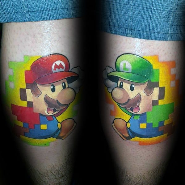 Impressive Male Luigi Tattoo Designs