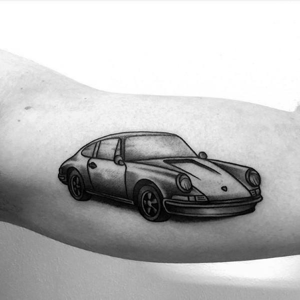 Impressive Male Porsche Tattoo Designs