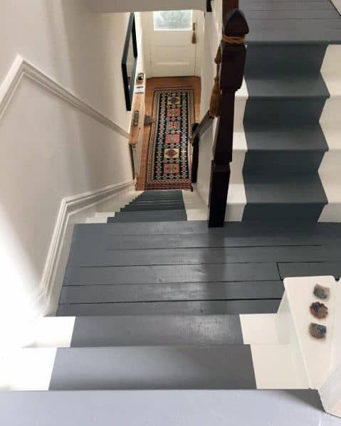 Impressive Painted Stairs Ideas