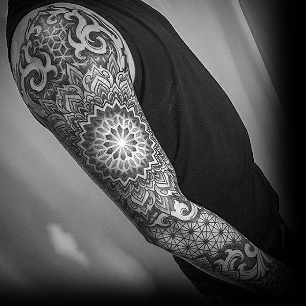 Incredible Geometric Sleeve Tattoos For Men
