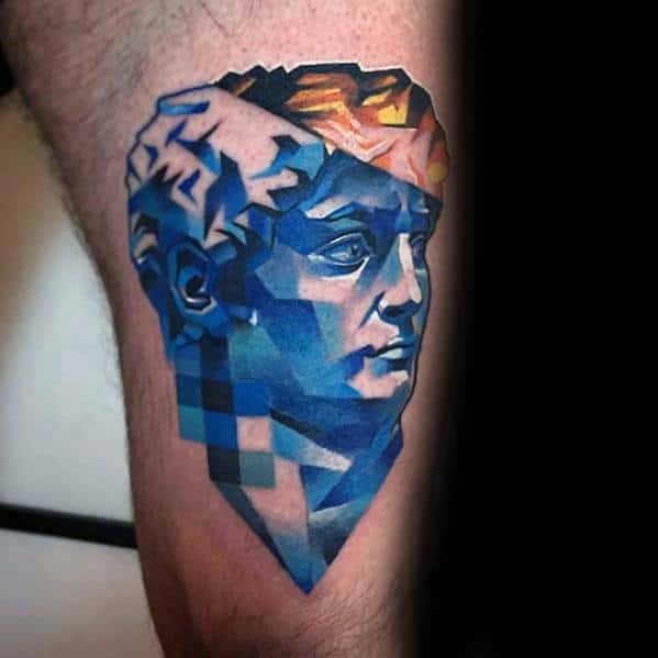 50 Glitch Tattoo Designs For Men – Malfunction Ink Ideas