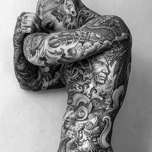 Incredible Guys Tattoo Full Body Designs