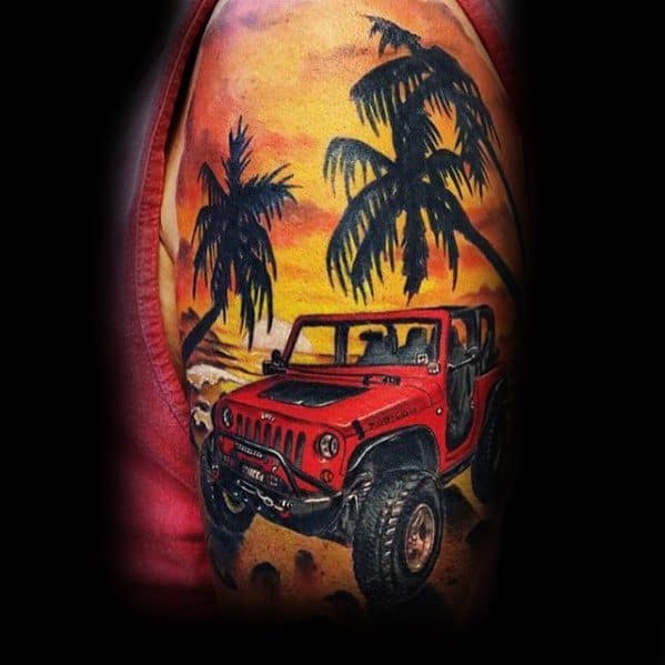 Incredible Jeep Tattoos For Men