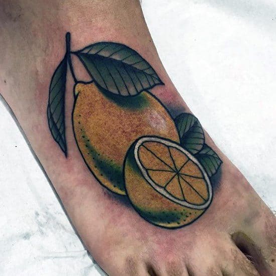 Incredible Lemon Tattoos For Men