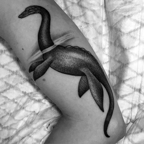 Incredible Loch Ness Monster Tattoos For Men On Arm