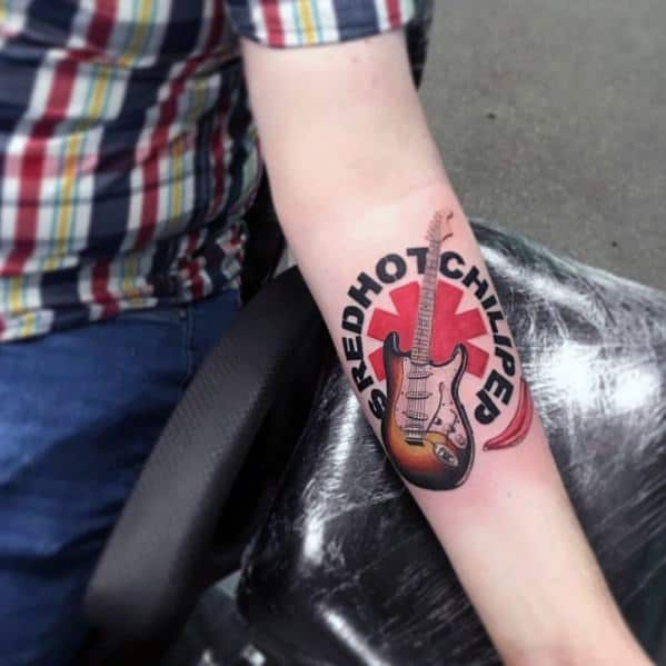 Incredible Red Hot Chili Peppers Tattoos For Men.