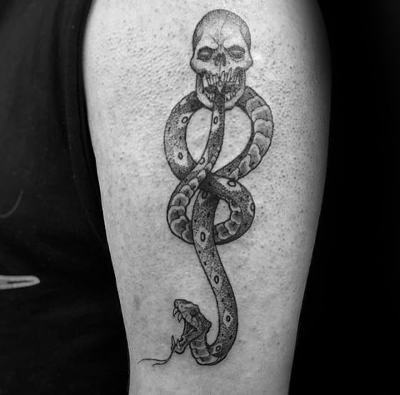 Incredible The Dark Mark Tattoos For Men On Arm
