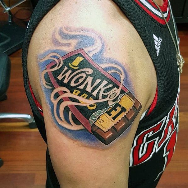 Incredible Willy Wonka Tattoos For Men