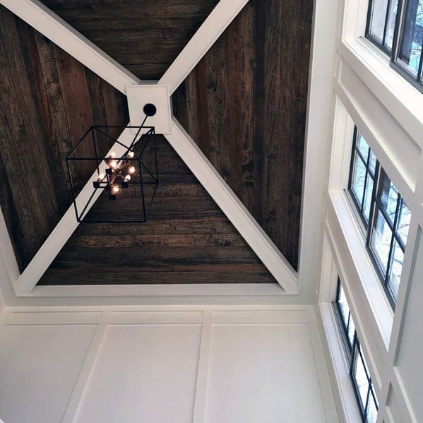 Incredible Wood Ceiling Ideas For Foyer
