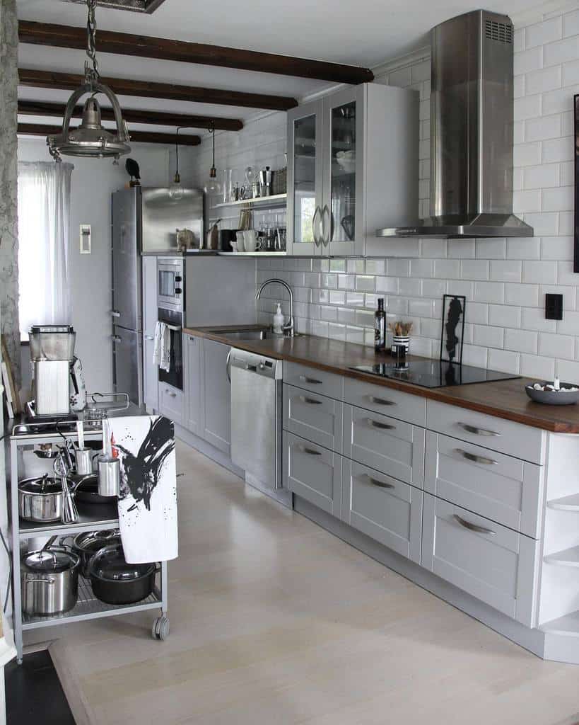 industrial galley kitchen ideas anneliesdesign