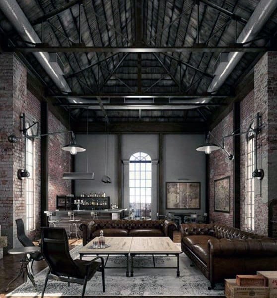 Industrial Themed Man Cave Furniture