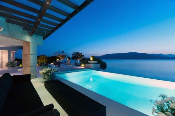Infinity Edge Penthouse Home Swimming Pool Design Ideas