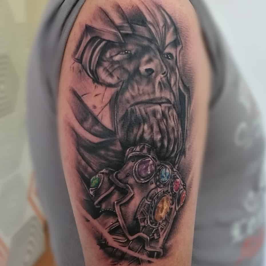 Infinity Gauntlet Thanos Tattoos Luigidgabriel