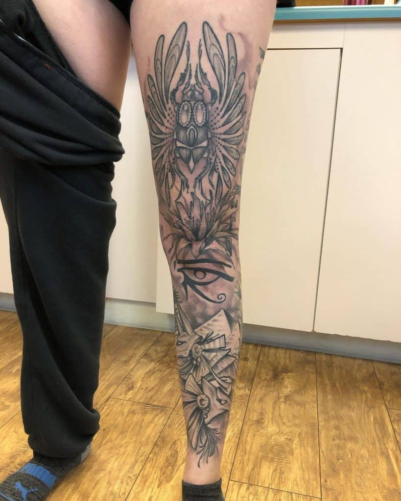 85 Amazing Leg Sleeve Tattoo Ideas