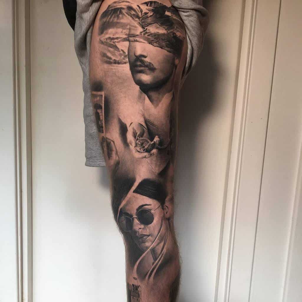 Drawing Half Leg Sleeve Tattoo Designs - Marilyny