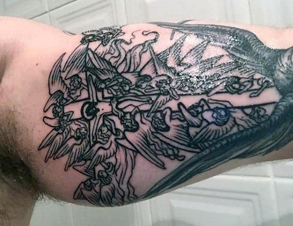 Inner Arm Bicep Tattoo For Men