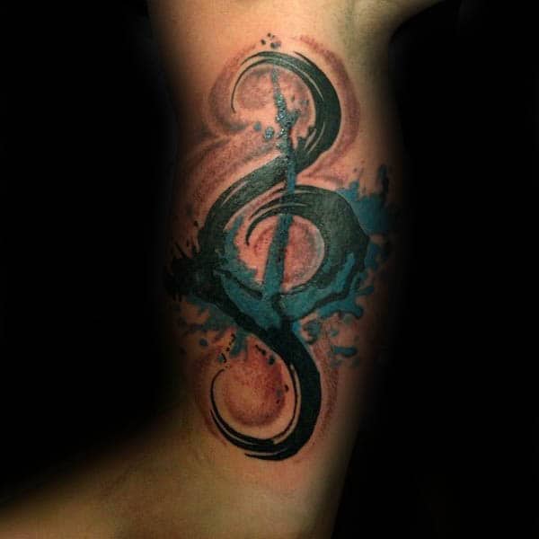 Bass clef tattoo | bass clef tattoo | thedeftt | Flickr