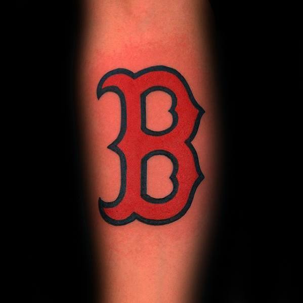 Inner Forearm Boston Red Sox Guys Tattoos
