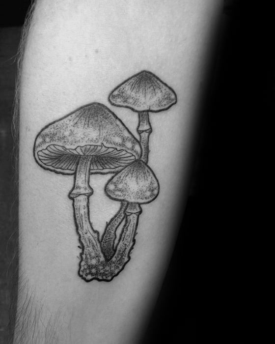 60 Mushroom Tattoo Designs For Men - Fungus Ink Ideas