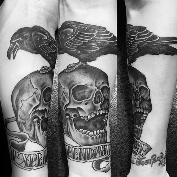 Inner Forearm Guys Expendables Tattoo Designs