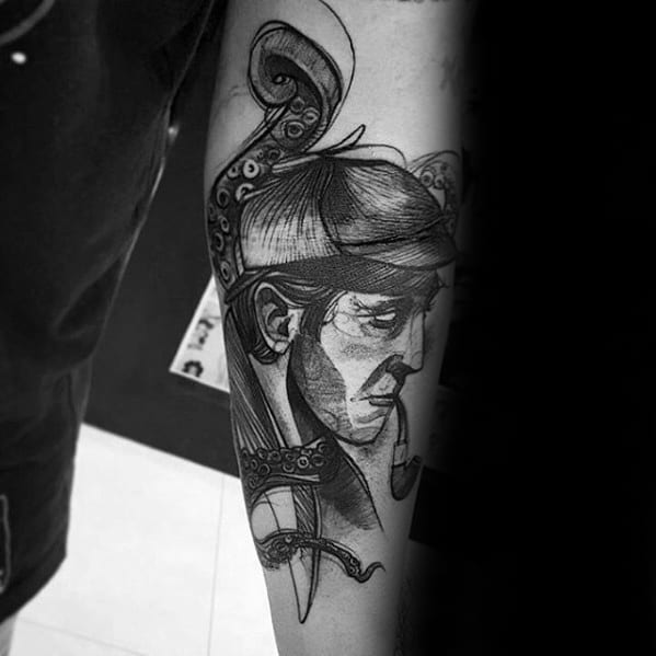 Дима Горбунов on Instagram Sherlock Holmes robertdowneyjr  gorbunovtattooshop redmonkeystuff worldfamousink tattoorevive  tattoomarket cartellimited
