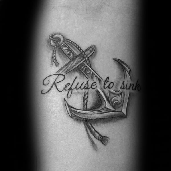 50 Refuse To Sink Tattoo Designs For Men - Strong Ink Ideas