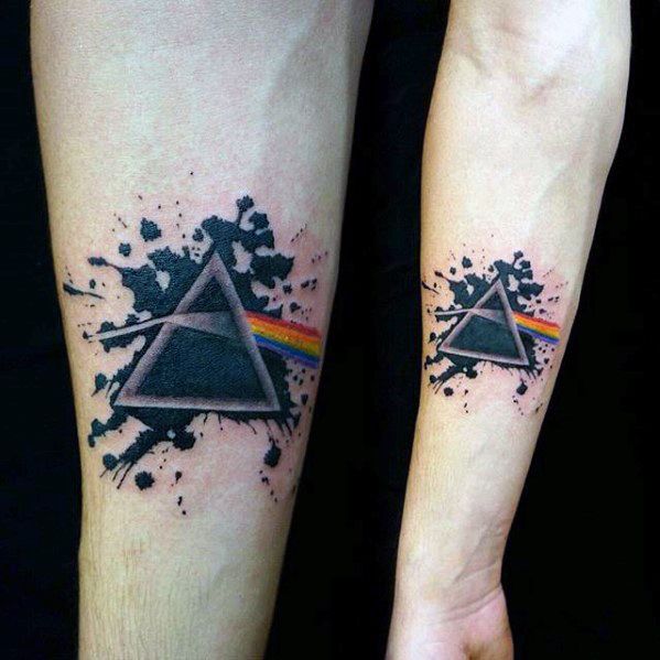 50 Dark Side Of The Moon Tattoo Designs For Men - Pink Floyd Ideas
