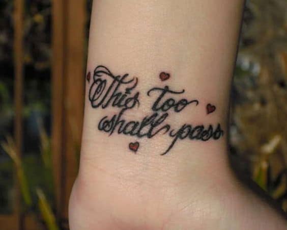 40 Modern This Too Shall Pass Tattoo Ideas  Meaning