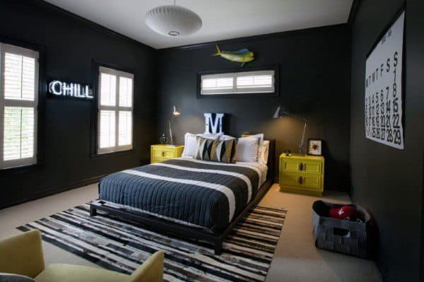black and white bedroom color ideas