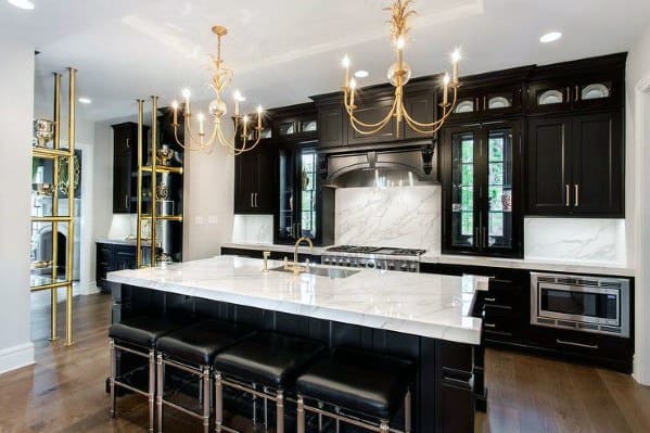 Interior Designs Black Kitchen Cabinet